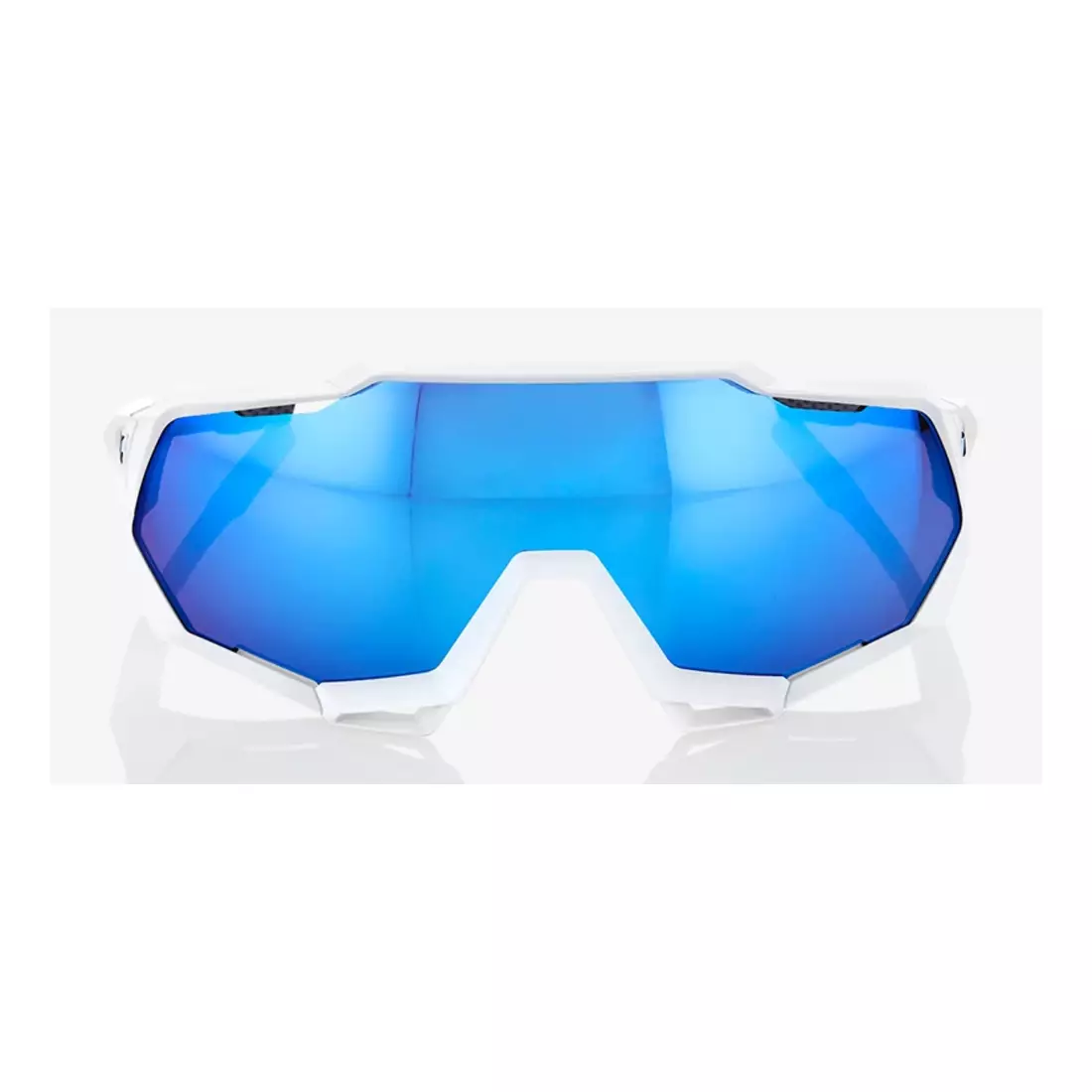100% sportovní brýle SPEEDTRAP (HiPER Blue Multilayer Mirror Lens) Matte White STO-61023-407-01