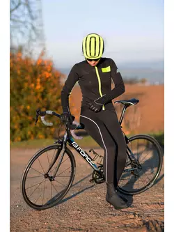 FORCE Dámské cyklistické kalhoty se šlemi REFLEX LINE LADY, Černá 9003981