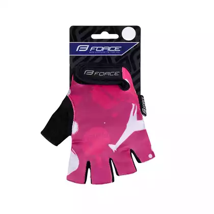 FORCE Dětské cyklistické rukavice PLANETS, růžový, 9053234
