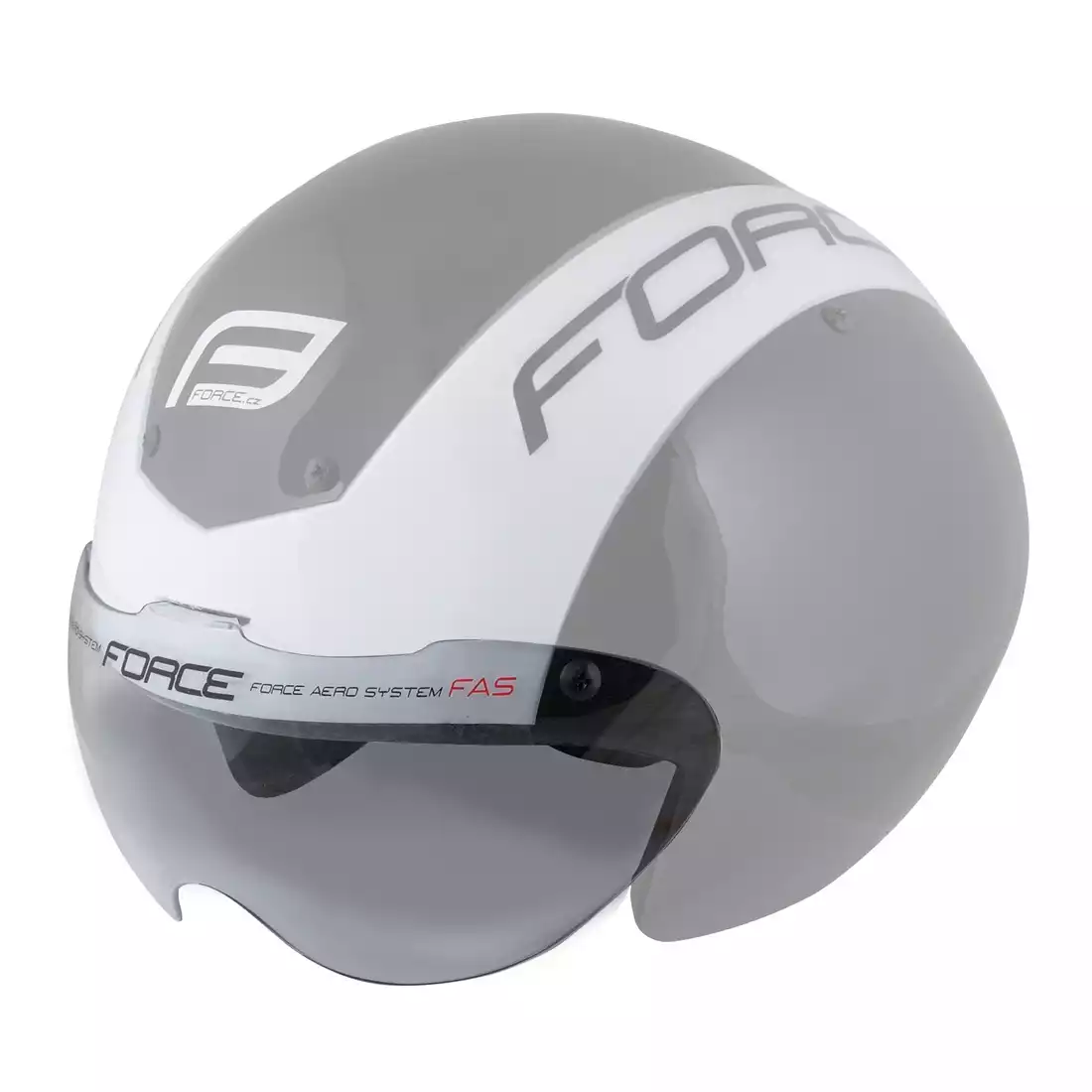 FORCE GLOBE Vyměnitelný štítek helmy, průhledný