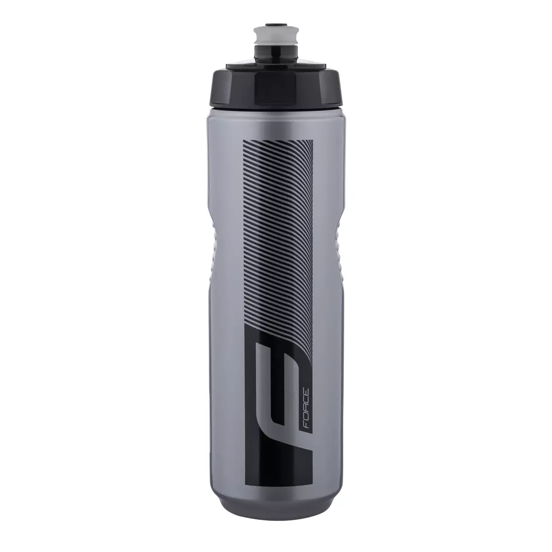 FORCE cyklistická láhev s vodou QUART 0,9 l, černo-stříbrná 2509085