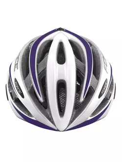 FORCE cyklistická přilba ROAD white/purple 9026195