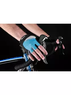 FORCE cyklistické rukavice DARTS, modrošedá, 9052634