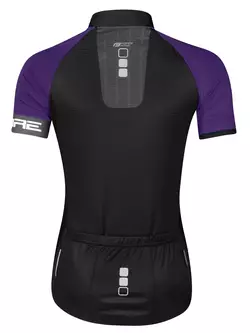 FORCE dámský cyklistický dres SQUARE black/purple 90013431