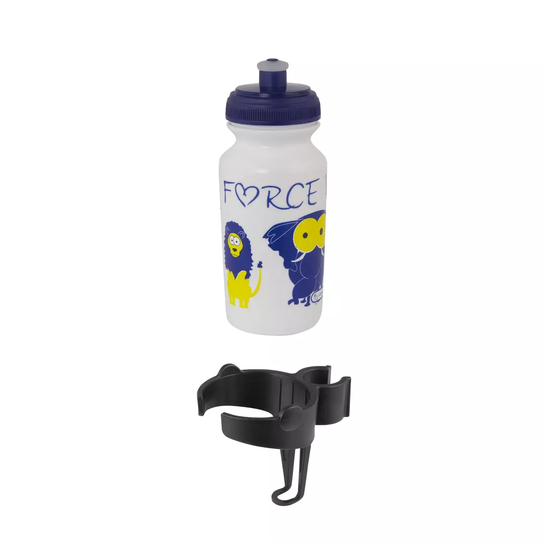 FORCE dětská láhev na vodu s rukojetí ZOO 0,3L white 25091