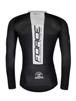 FORCE pánská cyklistický dres s dlouhým rukávem TEAM PRO black/grey 9001439