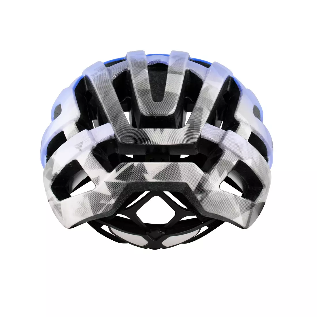 FORCE silniční cyklistická helma HAWK white/blue 902770