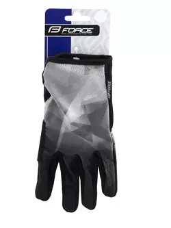 FORCE unisex cyklistické rukavice MTB CORE grey 9057291