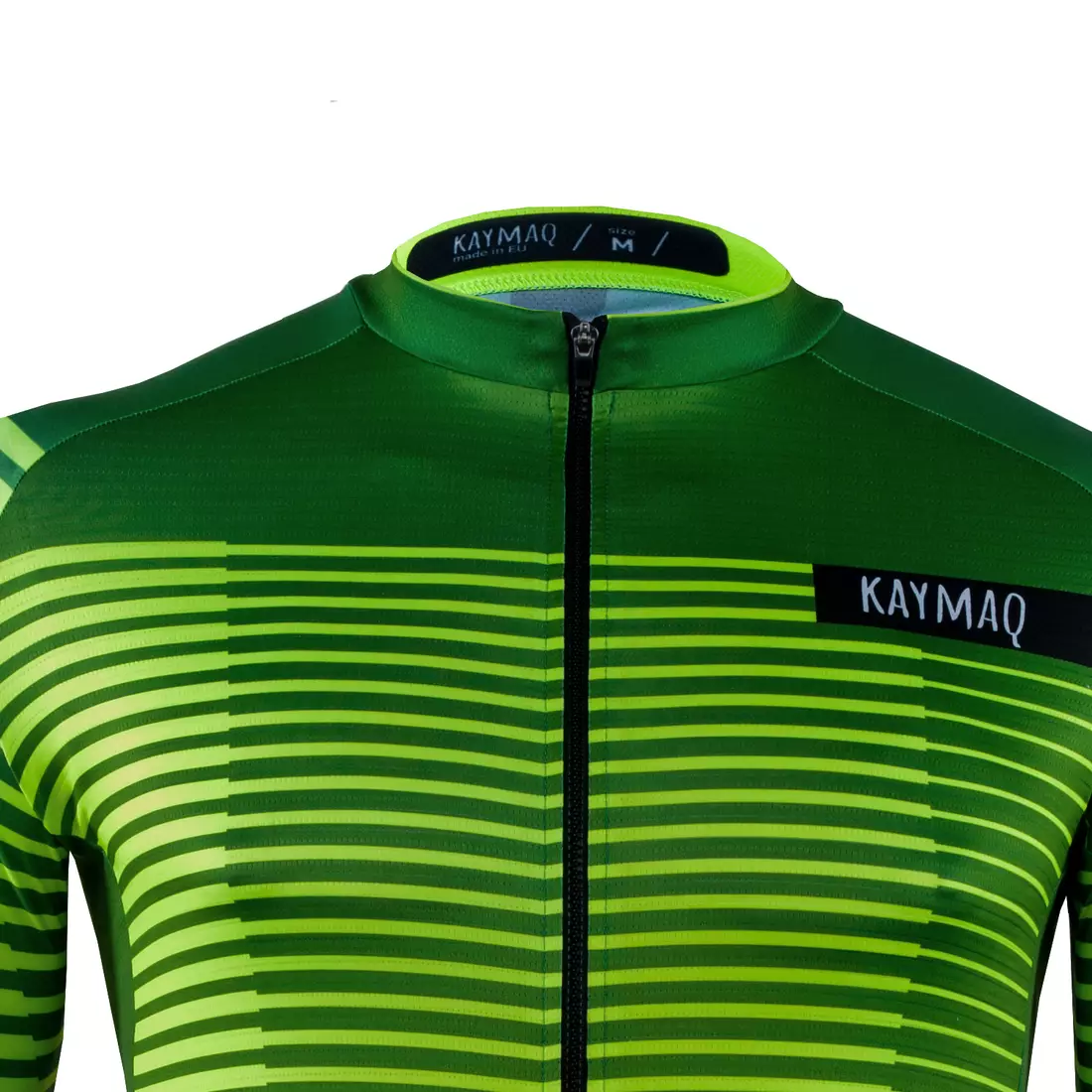 KAYMAQ M66 RACE pánský cyklistický dres s krátkým rukávem zelená