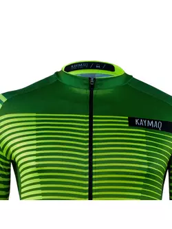 KAYMAQ M66 RACE pánský cyklistický dres s krátkým rukávem zelená