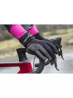 ROGELLI dámské cyklistické rukavice FLASH black 010.660