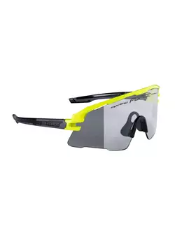 FORCE AMBIENT fotochromatické sportovní brýle, fluo-šedé