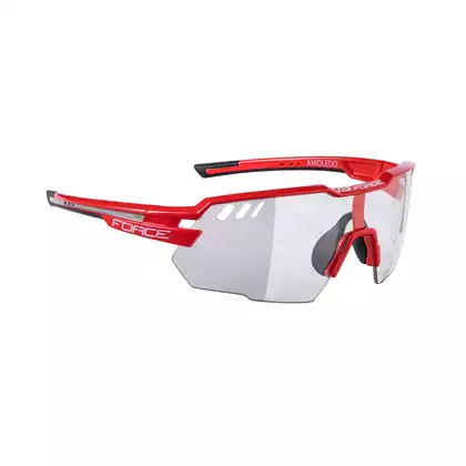FORCE sportovní brýle AMOLEDO Fotochromní, červeno-šedá, 910862