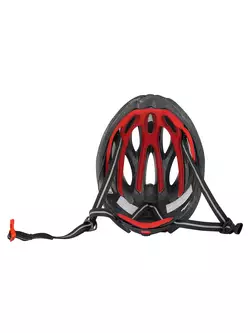 FORCE cyklistická helma BULL HUE, černá a červená, 9029057