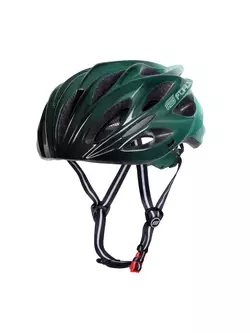 FORCE cyklistická helma BULL HUE, černé a tyrkysové, 9029055
