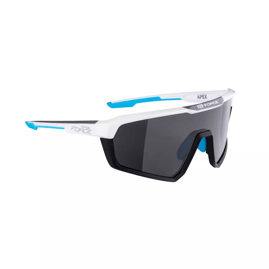 FORCE cyklistické / sportovní brýle APEX, bílá a šedá, 910891