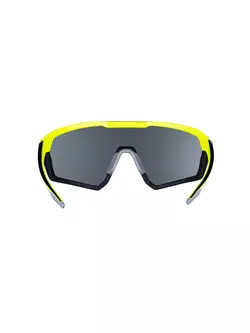 FORCE cyklistické / sportovní brýle APEX, fluo-černá, 910892