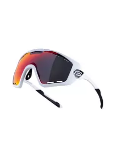 FORCE cyklistické / sportovní brýle OMBRO PLUS bílá mat, 91112