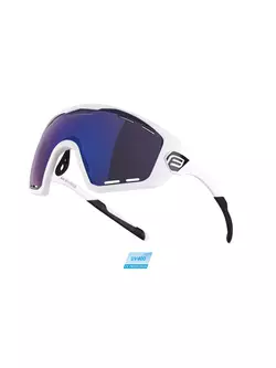 FORCE cyklistické / sportovní brýle OMBRO PLUS white 91110