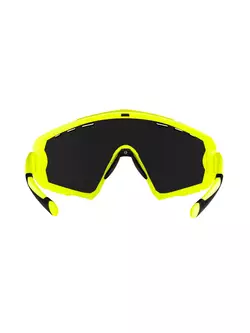 FORCE cyklistické / sportovní brýle OMBRO laser lens fluo mat 91141