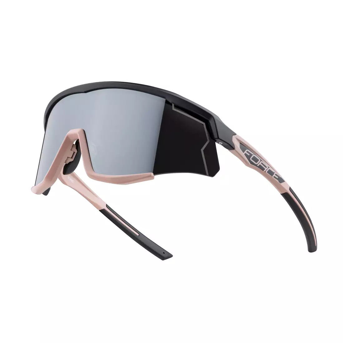 FORCE cyklistické / sportovní brýle SONIC, černé a hnědé, 910952