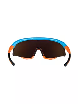 FORCE cyklistické / sportovní brýle SONIC, modro-oranžová, 910955
