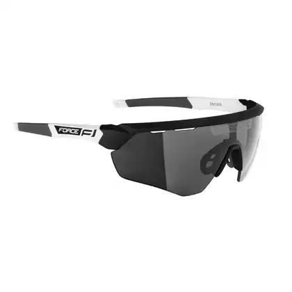 FORCE sluneční brýle ENIGMA, černé a bílé matné, černé čočky 91162