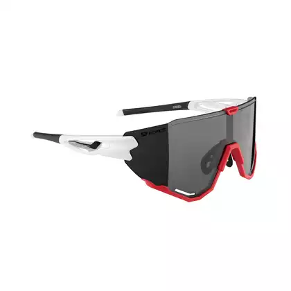 FORCE cyklistické / sportovní brýle CREED Bílo-červená, 91182