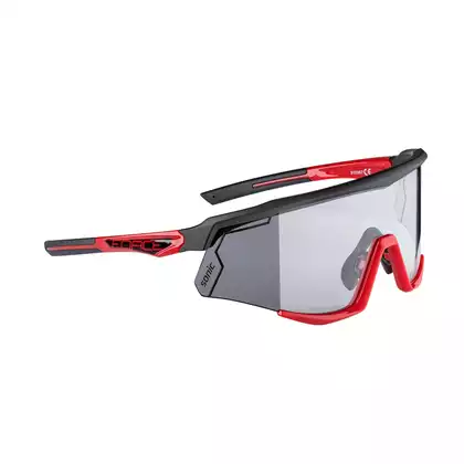 FORCE cyklistické / sportovní brýle SONIC, Fotochromní, černá a červená, 910957