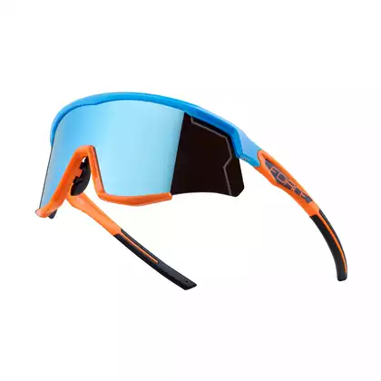 FORCE cyklistické / sportovní brýle SONIC, modro-oranžová, 910955