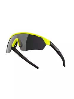 FORCE sluneční brýle ENIGMA, fluo-černé matné, černé čočky 91172