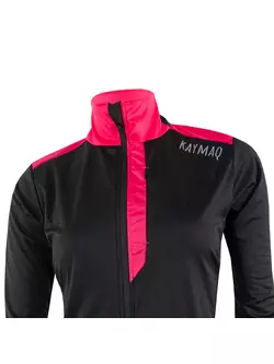 KAYMAQ JWSW-100 dámská zimní softshellová cyklistická bunda černá