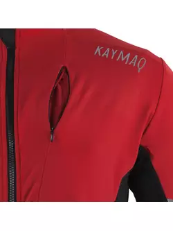 KAYMAQ KYQLS-001 pánská cyklistická mikina námořnická červeno-černá