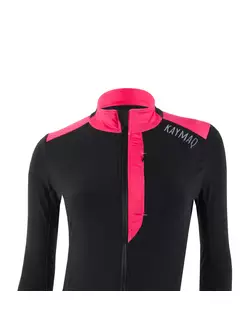 KAYMAQ KYQLSW-100 dámský cyklistický dres Černá-růžová