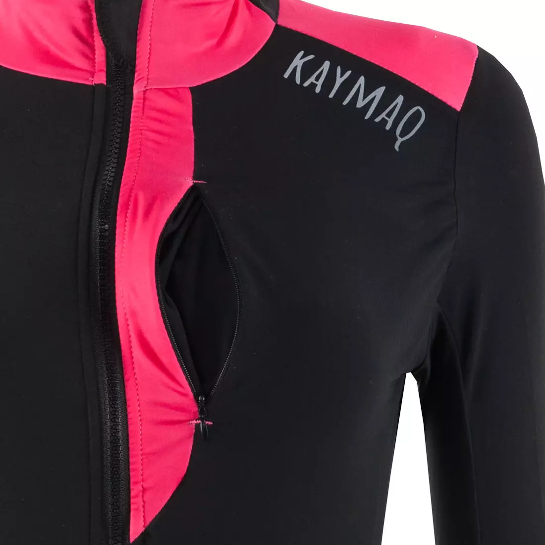 KAYMAQ KYQLSW-100 dámský cyklistický dres Černá-růžová