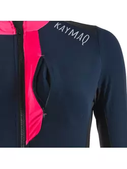 KAYMAQ KYQLSW-100 dámský cyklistický dres modrá-černá