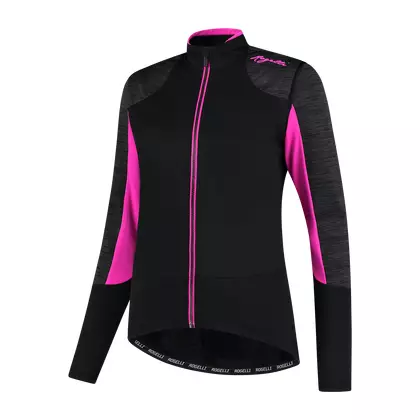 ROGELLI dámská zimní cyklistická bunda GLORY black/pink ROG351078
