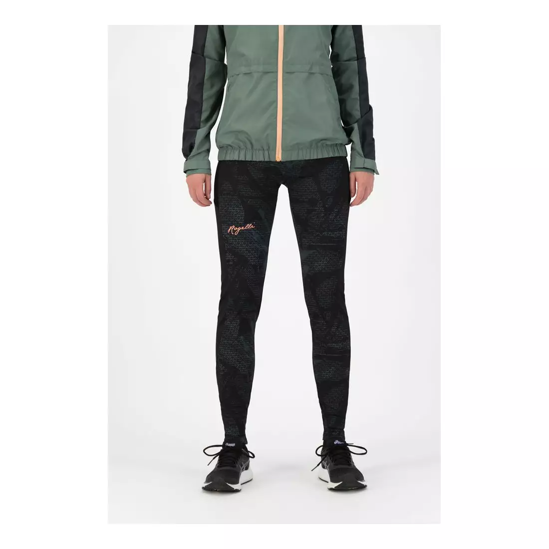 ROGELLI dámské běžecké kalhoty SNAKE black/green ROG351107