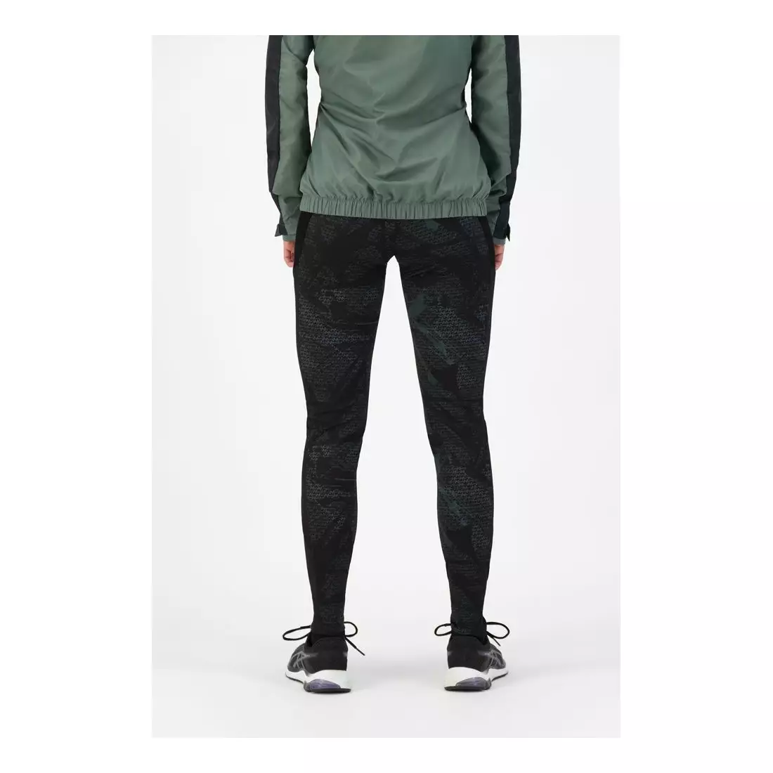 ROGELLI dámské běžecké kalhoty SNAKE black/green ROG351107