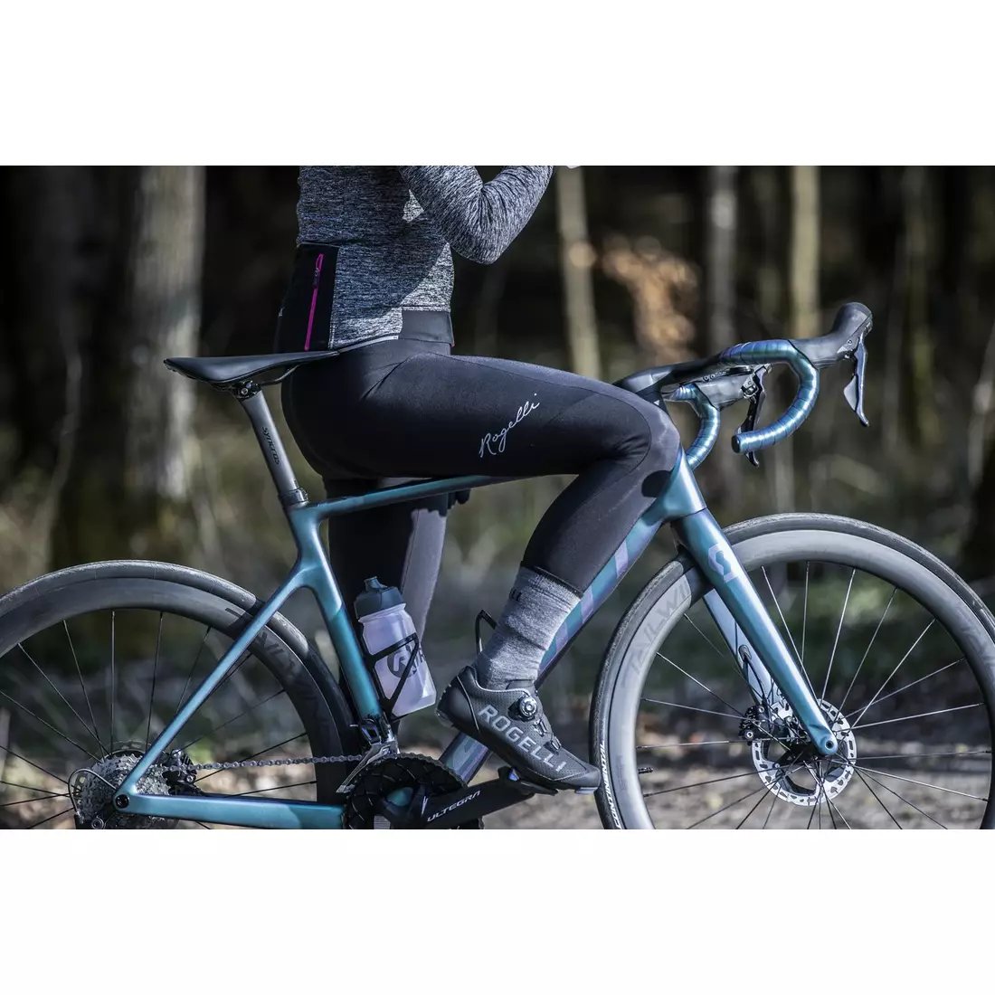 ROGELLI zimní cyklistické ponožky WOOL grey ROG351052.36.39