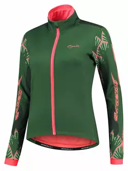 Rogelli Dámská zimní cyklistická bunda VIVID, zelená, ROG351082
