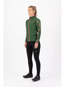 Rogelli Dámská zimní cyklistická bunda VIVID, zelená, ROG351082