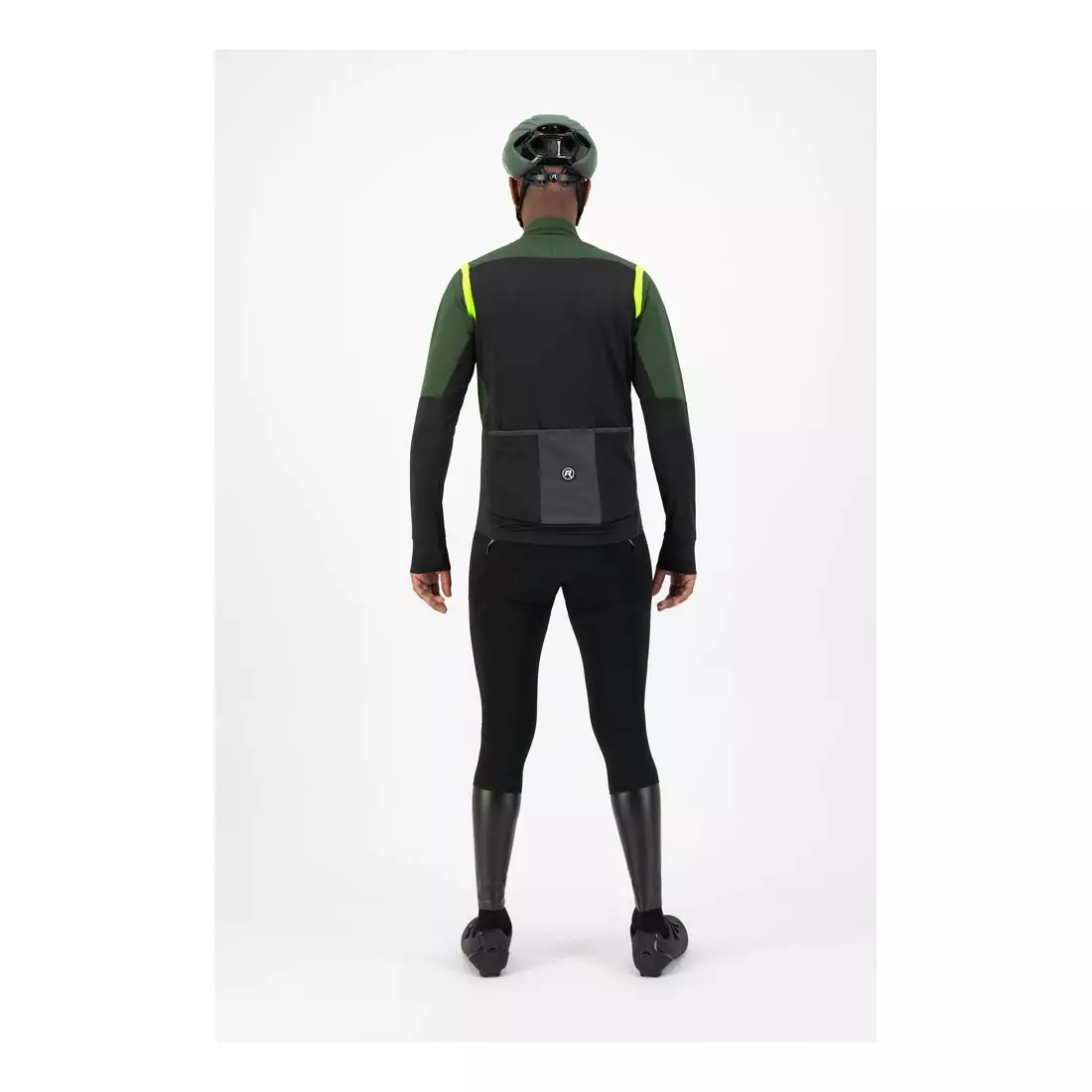 Rogelli Pánská lehká cyklistická bunda, softshell INFINITE, zelená, ROG351048
