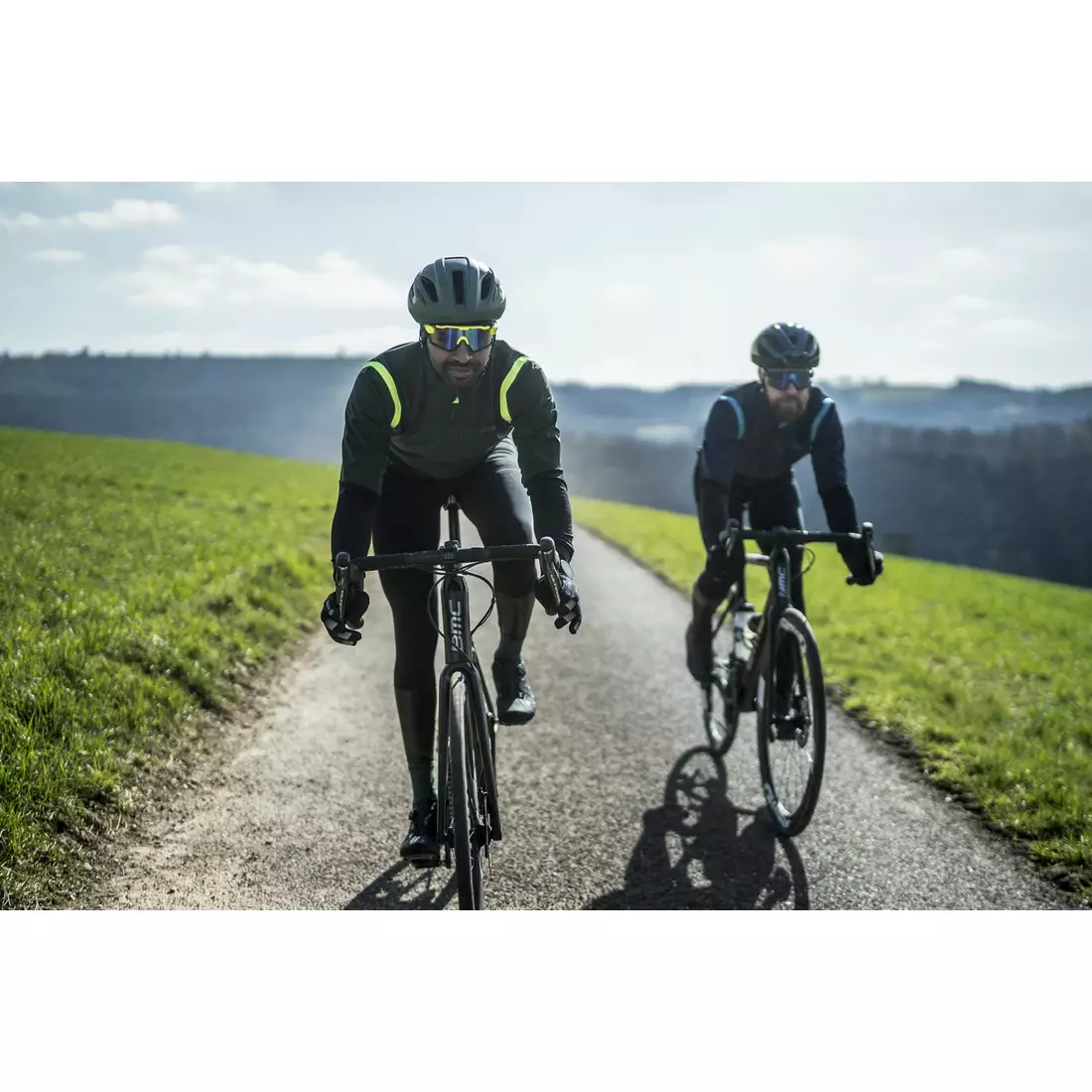 Rogelli Pánská lehká cyklistická bunda, softshell INFINITE, zelená, ROG351048