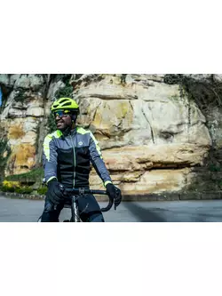 Rogelli Pánská zimní cyklistická bunda FREEZE, fluo, ROG351020