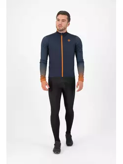Rogelli Pánská zimní cyklistická bunda, softshell TRACE, oranžová, ROG351035