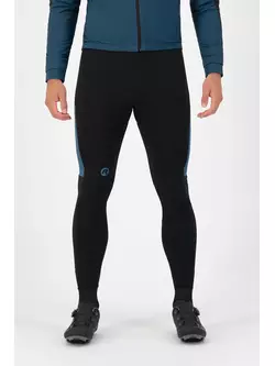 Rogelli Pánské teplé cyklistické kalhoty se šlemi TYRO, modrý, ROG351018