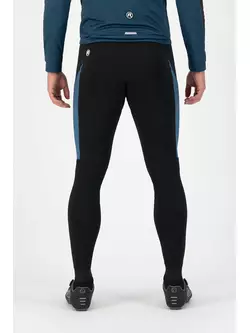 Rogelli Pánské teplé cyklistické kalhoty se šlemi TYRO, modrý, ROG351018