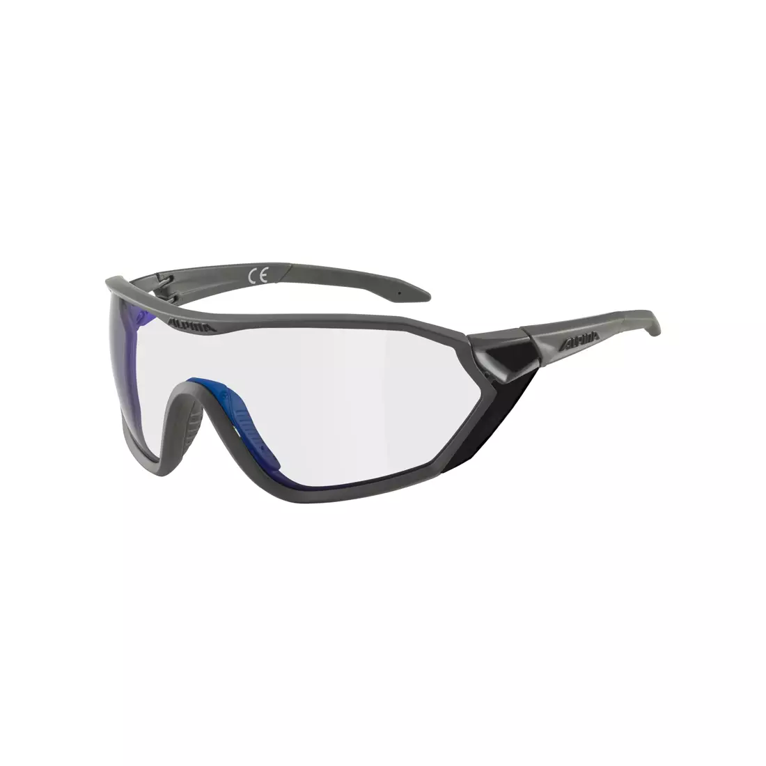 ALPINA S-WAY VM Sportovní fotochromatické brýle, moon-grey matt, blue mirrorr