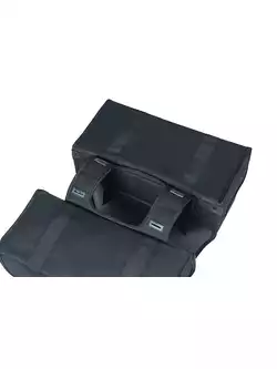 BASIL KAVAN ECO CLASSIC ROUNDED DOUBLE BAG 46L, taška do kufru na kolo, black 